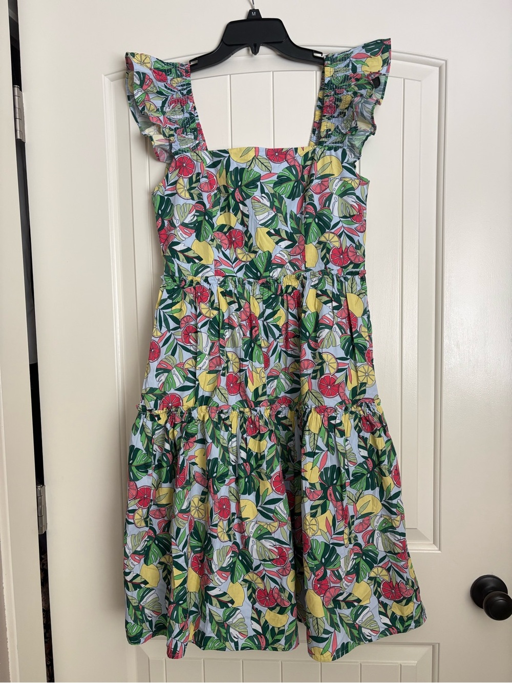 Eliza J. Cotton Citrus Print Sundress in Size 4